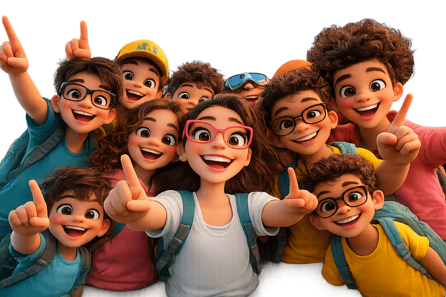 kids celebrating